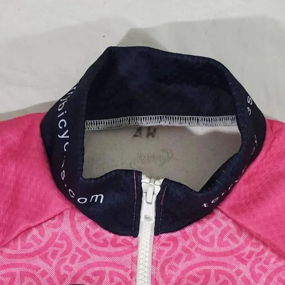 Terry Precision Cycling Jersey Women's S Sleeveless Full Zip Race Raglan Pink - Picture 2 of 4